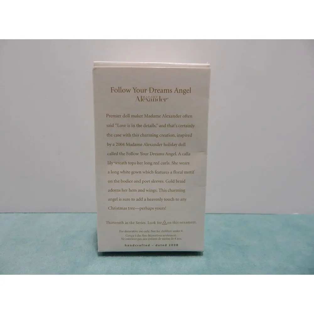 Hallmark Keepsake Christmas Ornament Follow Your Dreams Angel Madame Alexander